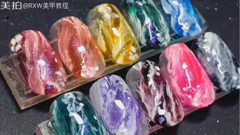 美甲教程分享